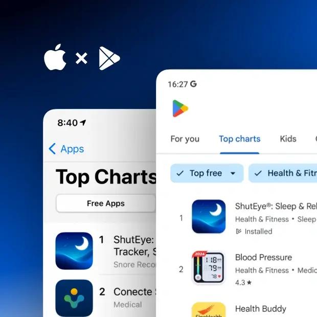 ShutEye ranks 1 in Fitness and Health category in App Store in 2022