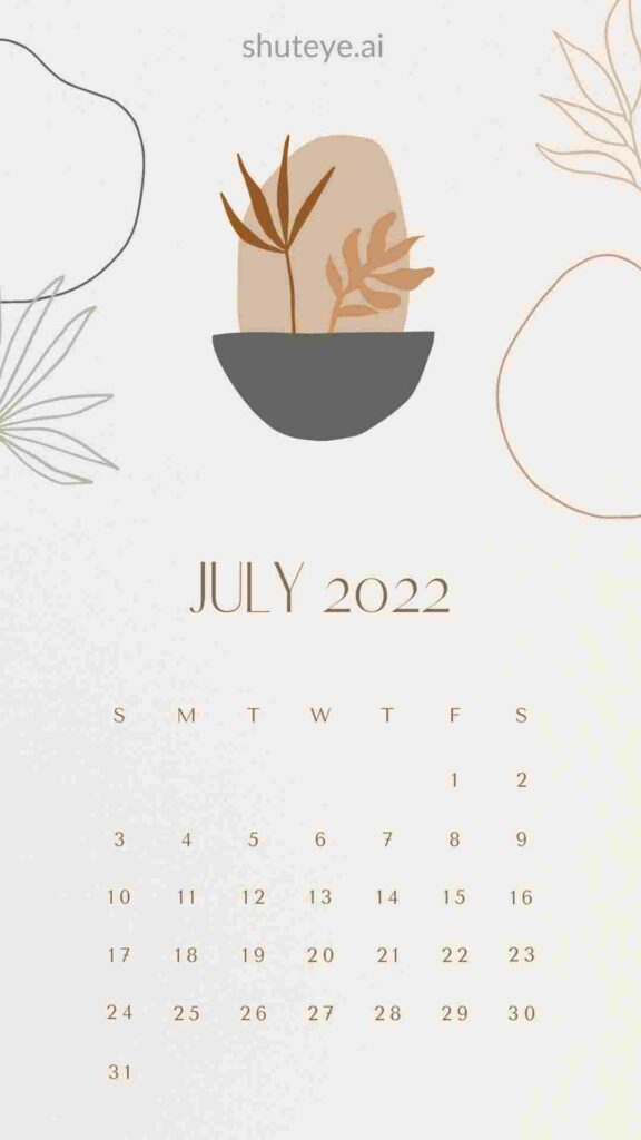 Printable Monthly Calendar Free 2022