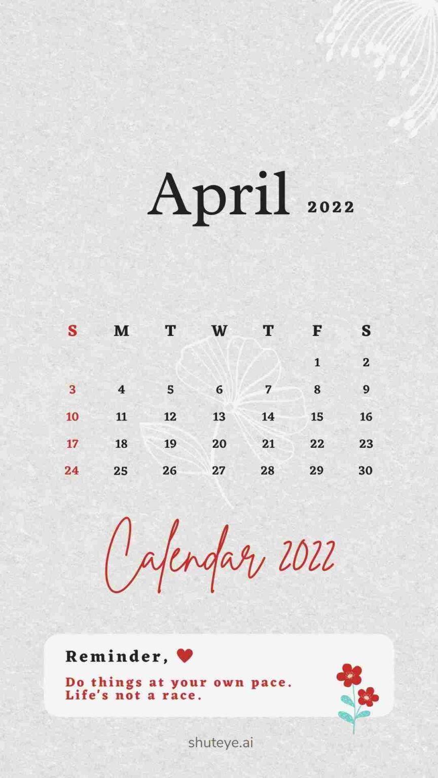 Printable April Calendar 2023 | Free Printable Calendars - ShutEye