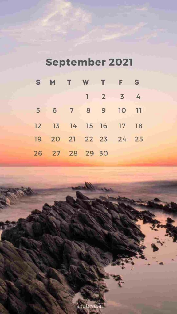 ShutEye Free Printable September Calendar
