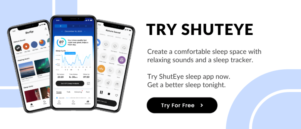 ShutEye reviews ShutEye app sleep tracker sounds