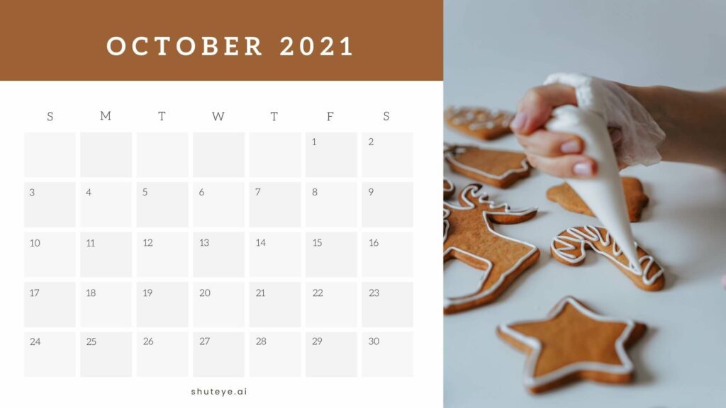 October Calendar Halloween Calendars for 2021 
