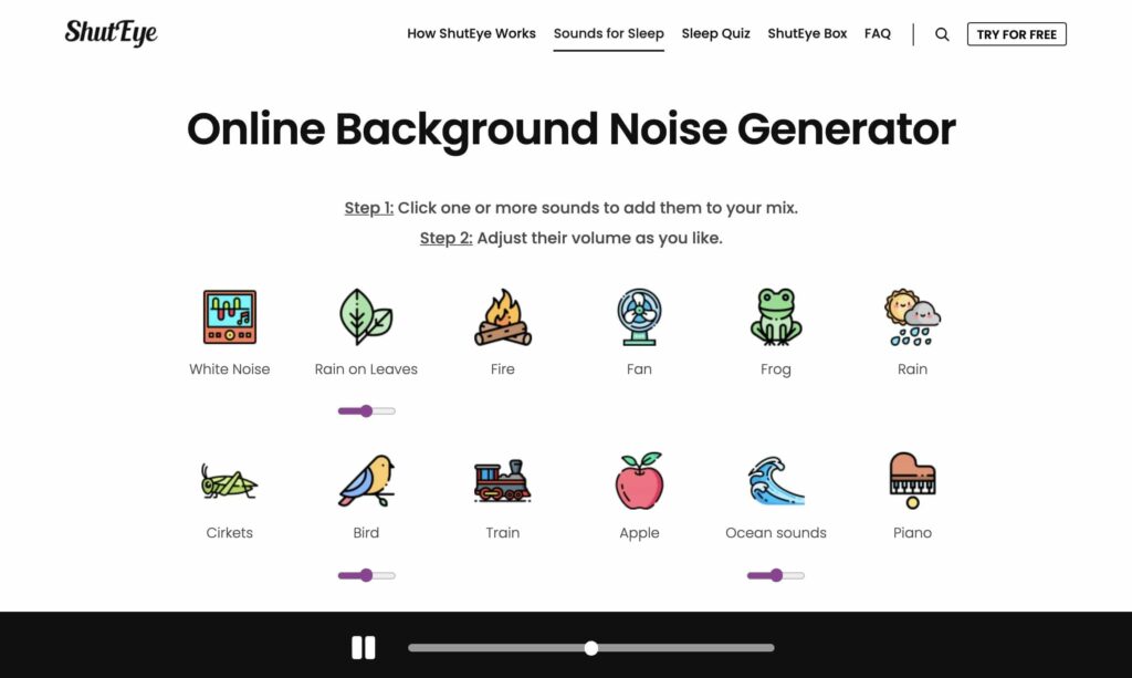 best white noise websites ShutEye