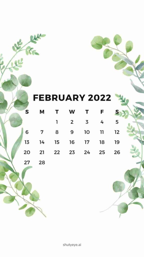 printable february calendar 2022 free printable calendars shuteye