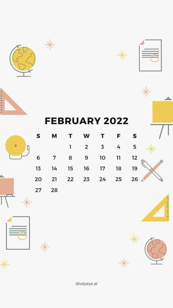 Free printable February calendars 2022