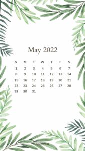 ShutEye Printable May Calendar 2022