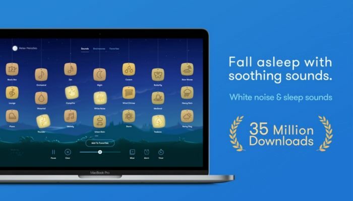 Sleep Sound works by combining several sounds of brain wavelength and pitch under guided meditation to help you lull, unwind