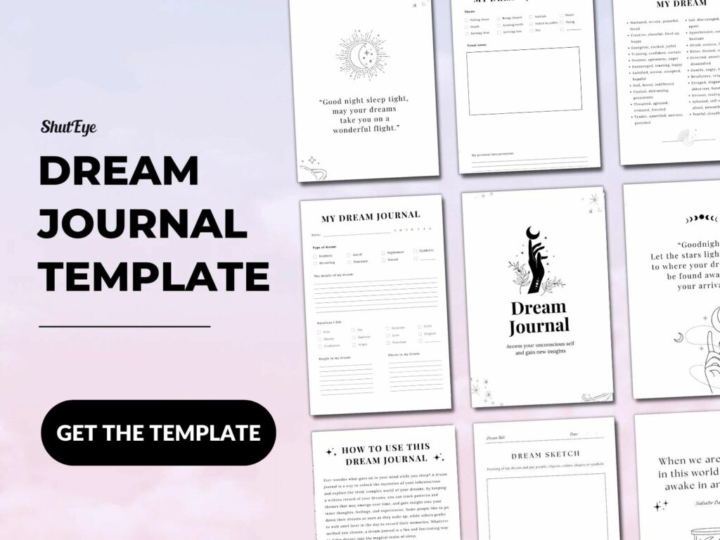 Dream journal template