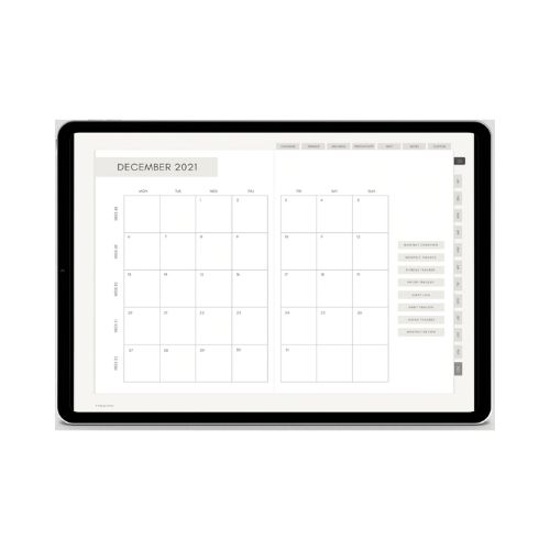 All-in-One Neutral Digital Planner