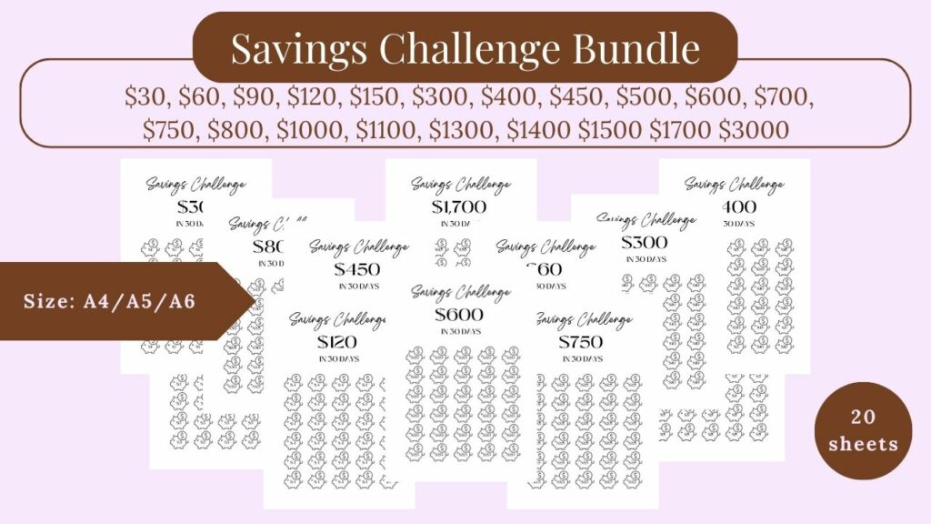 30-day saving challenge